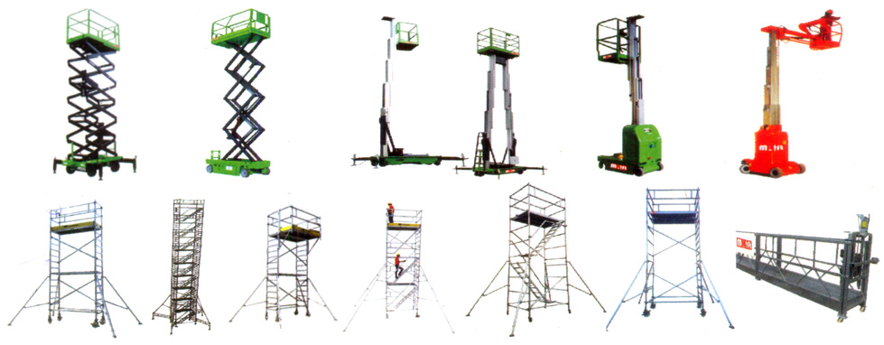 Authorised Dealer for Mobile stairway platfroms, Scissor lift, Single & Twin mast Lifts, Mast Boom lift self propelled scissor lift, articulated boom Lift, articulated boom lifts Battery / Diesel